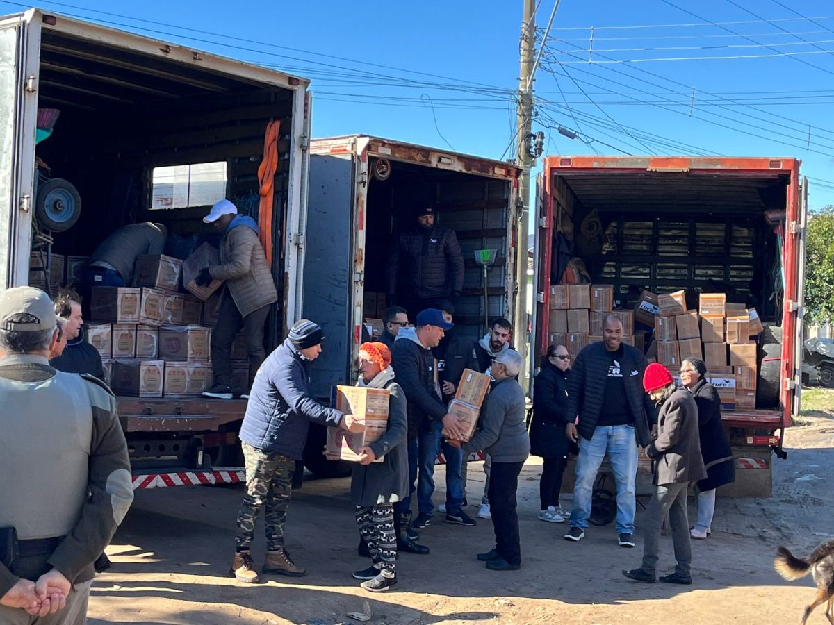 Cufa enviou 30 toneladas de donativos para Pelotas