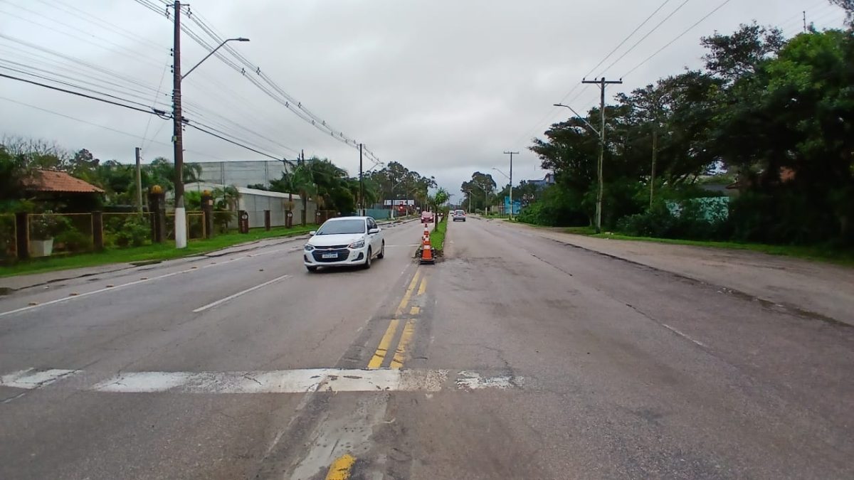 Trânsito liberado nas duas pistas da avenida Adolfo Fetter