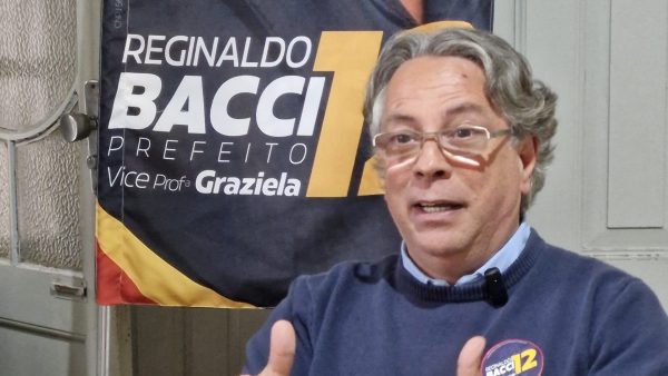 “Tenho o trabalho de derrubar três Golias”, diz Bacci sobre viabilidade eleitoral