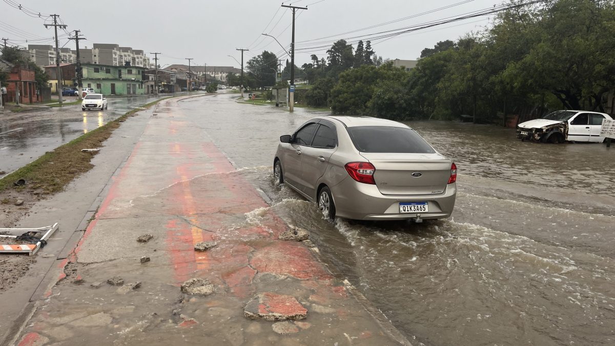 Chuva intensa volta a evidenciar problemas em Pelotas