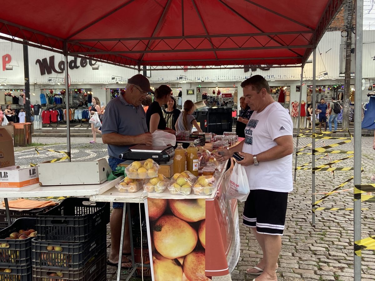 Quinzena do pêssego registra venda de 1.382 quilos da fruta