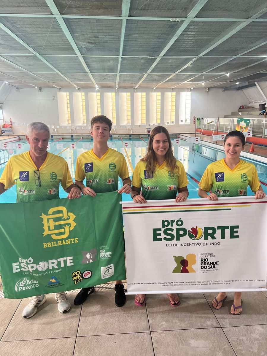 Clube Brilhante conquista cinco medalhas em Sulbrasileiro de natação