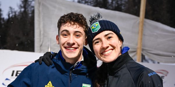 Nicole Silveira e Eduardo Strapasson fazem história no Mundial de skeleton