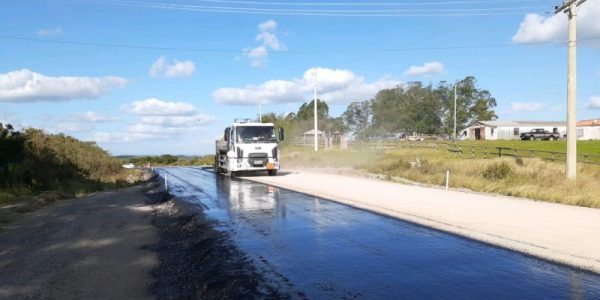 Começam as obras do segundo terço da estrada de acesso a Pedras Altas