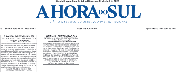 Edital Granja