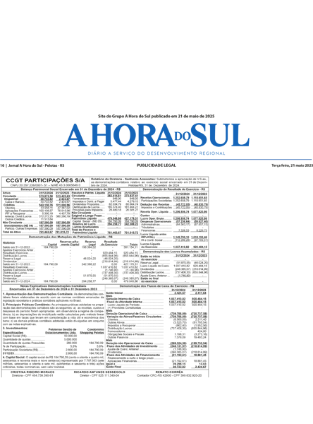 CCGT PARTICIPAÇÕES S/A