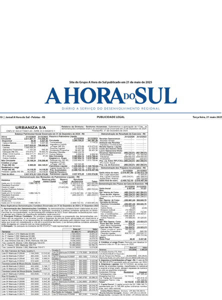 URBANIZA S/A ERRATA