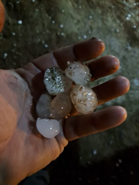 Cidades da Zona Sul registram granizo