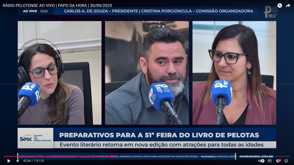 “Estamos com 90 sessões de autógrafos. Isso é a alegria do livreiro, uma alegria para Pelotas”